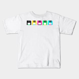 Old school floppies Kids T-Shirt